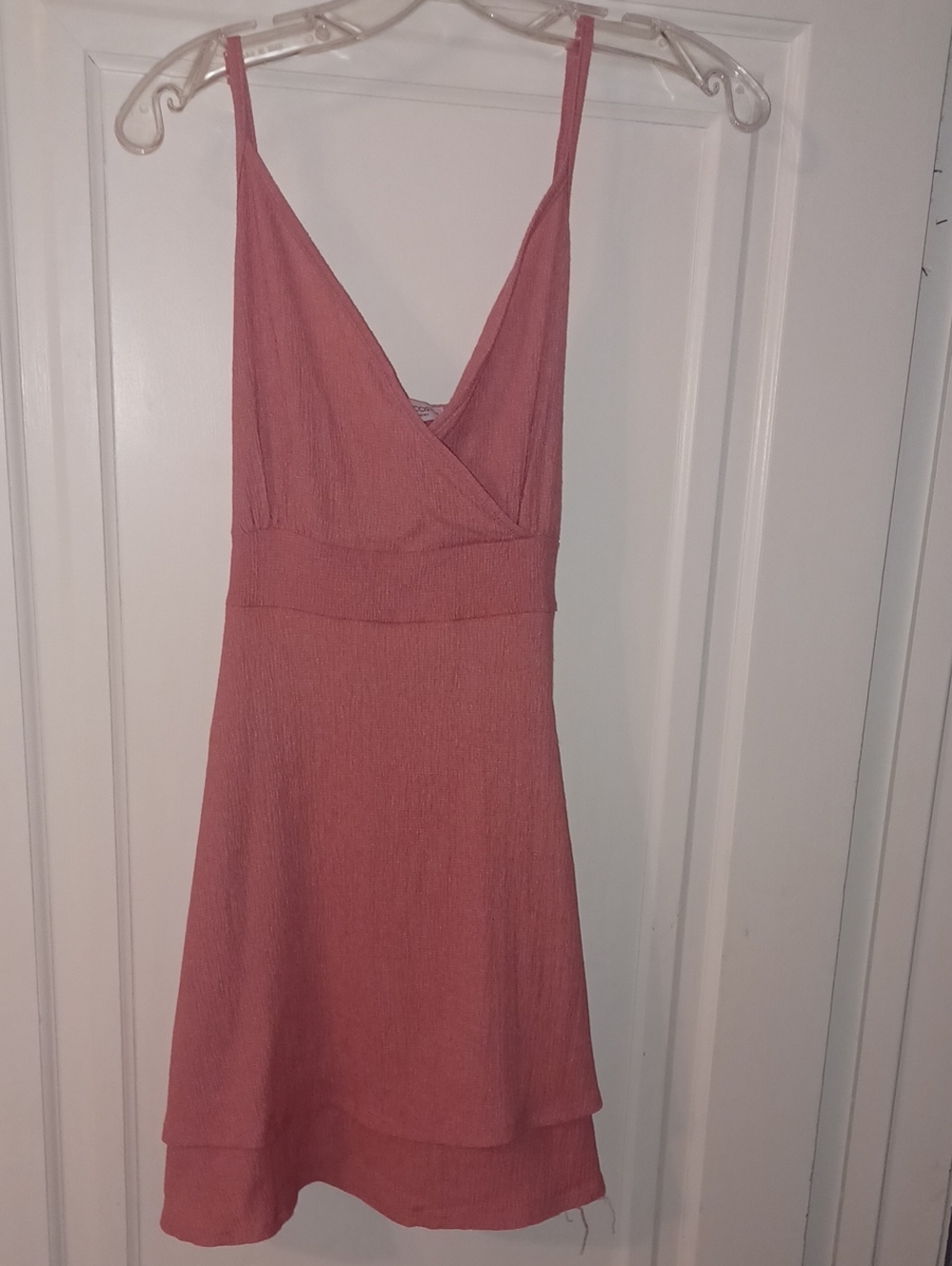 Rolla Coster Dusty Rose V-Neck Mini Dress